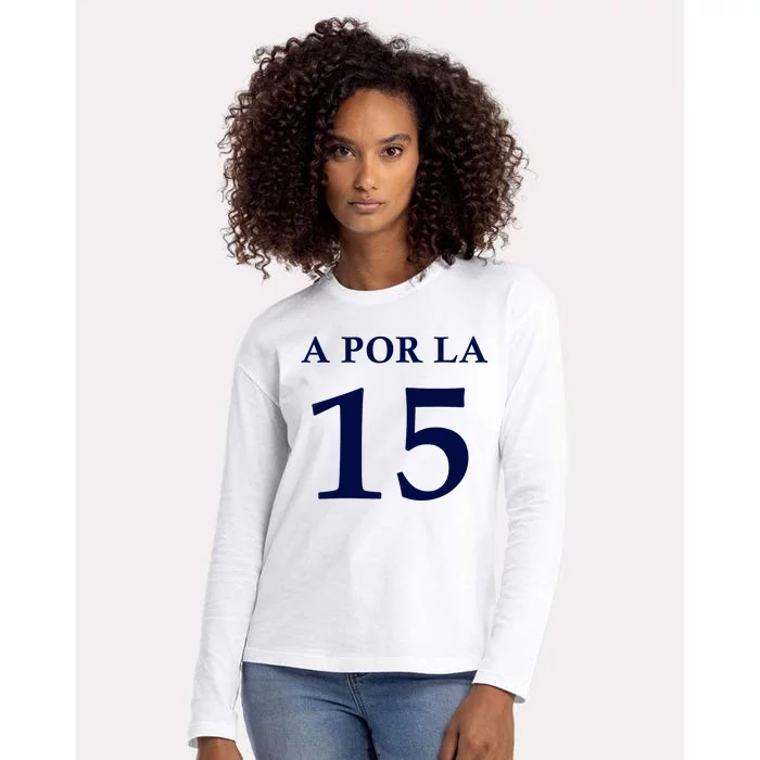 A Por La 15 Womens Cotton Relaxed Long Sleeve T-Shirt