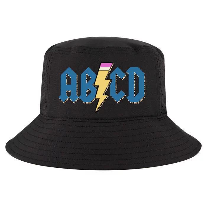 ABCD Pencil Lightning Rockn Roll Teacher Back To School Cool Comfort Performance Bucket Hat