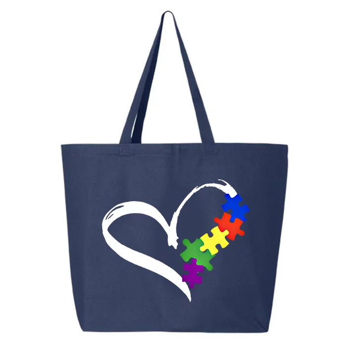 Autism Puzzle Love Autism Awareness Graphic Funny Gift 25L Jumbo Tote