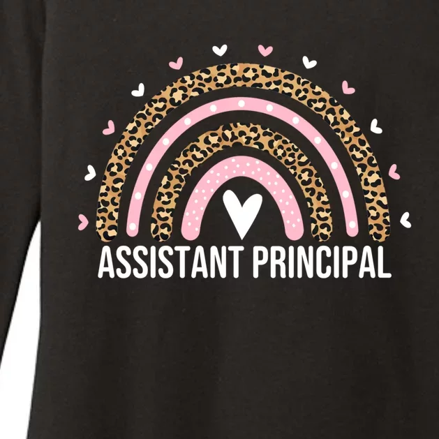 Assistant Principal Leopard Assistant Principals Gift Womens CVC Long Sleeve Shirt