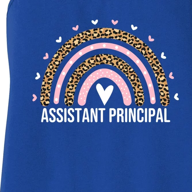 Assistant Principal Leopard Assistant Principals Gift Women's Racerback Tank