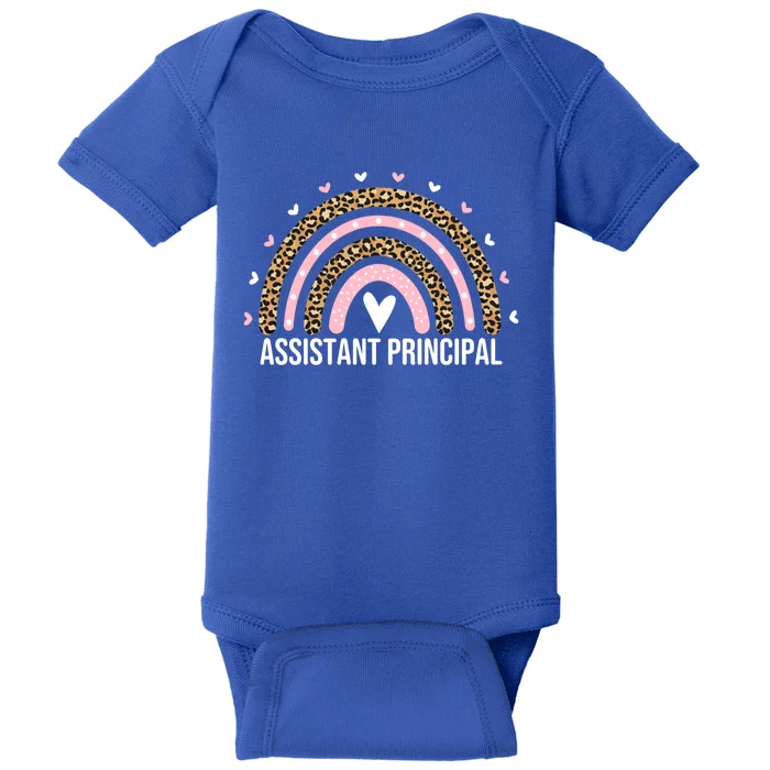 Assistant Principal Leopard Assistant Principals Gift Baby Bodysuit