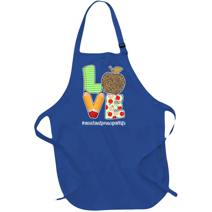 Assistant Principal Life School Assistant Principal Gift Full-Length Apron With Pocket