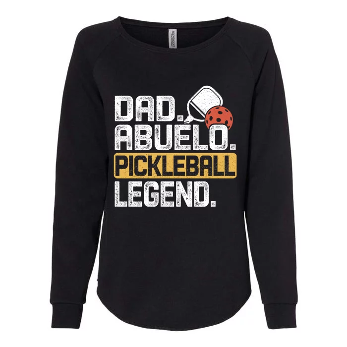 Abuelo Pickleball Legend Dad Funny Vintage Gift Womens California Wash Sweatshirt