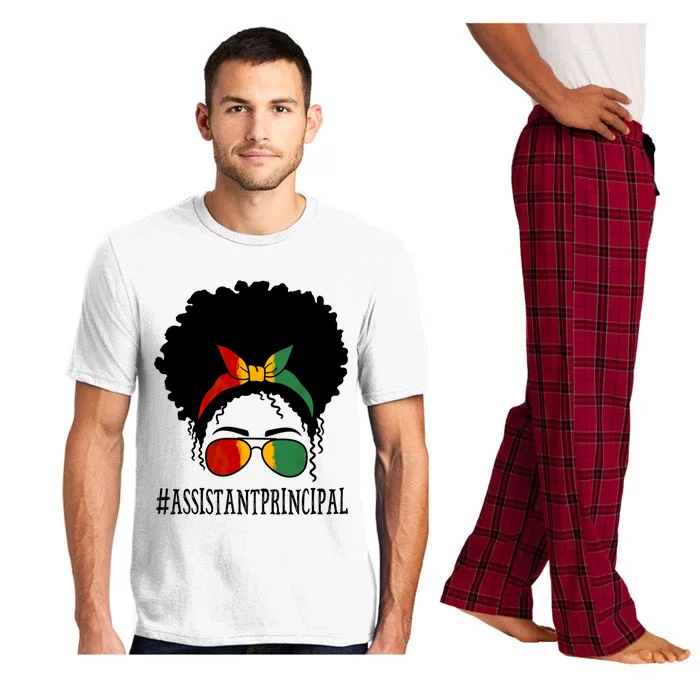 Assistant Principal Messy Bun Black History Month Gift Pajama Set