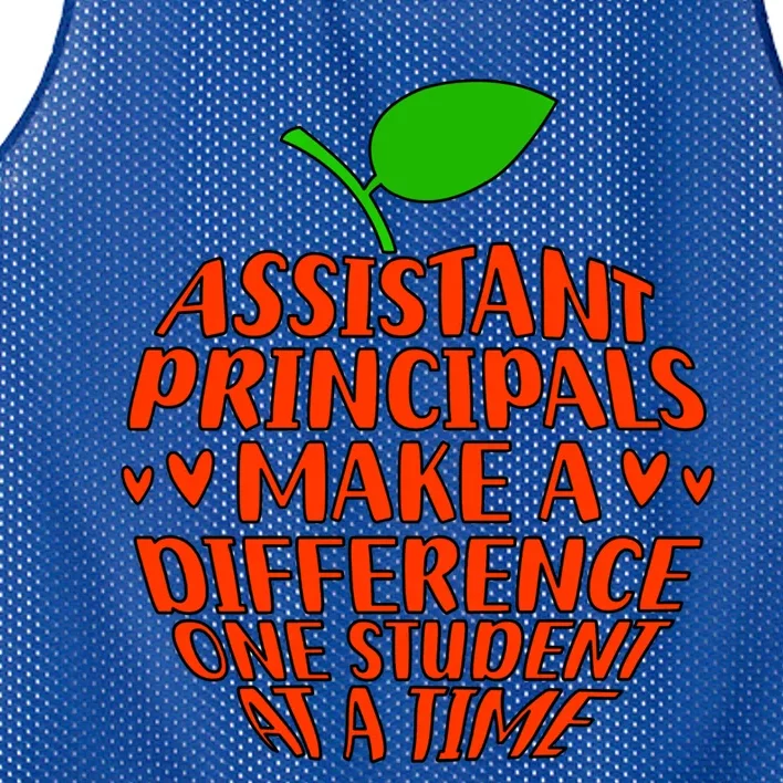 Assistant Principals Make A Difference Assistant Principal Meaningful Gift Mesh Reversible Basketball Jersey Tank