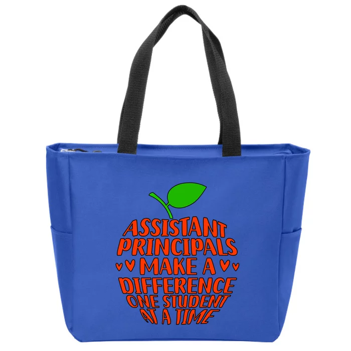 Assistant Principals Make A Difference Assistant Principal Meaningful Gift Zip Tote Bag