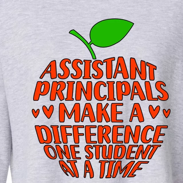 Assistant Principals Make A Difference Assistant Principal Meaningful Gift Cropped Pullover Crew