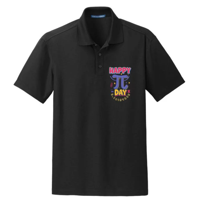 Atom Pi Math Science STEM Gift 3.14 Pi Day Dry Zone Grid Performance Polo