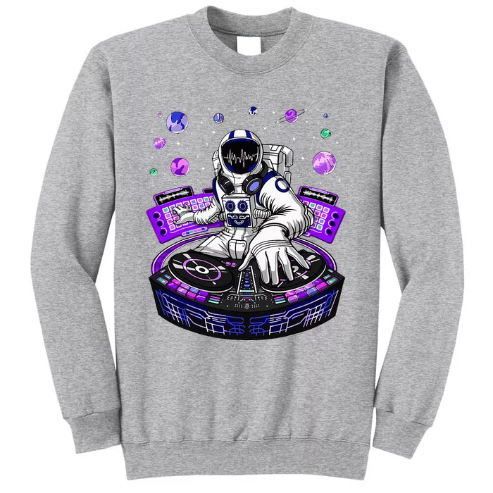 Astronaut Psychedelic Music Dj Psytrance Techno Edm Festival Tall Sweatshirt