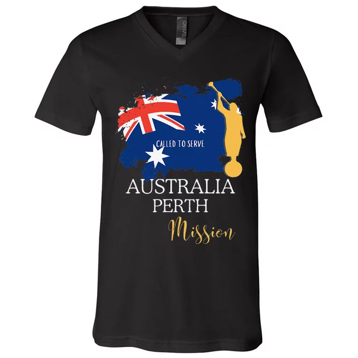 Australia Perth Mormon Lds Mission Missionary V-Neck T-Shirt