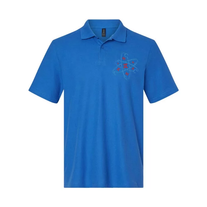 Atom Pi Math Science Stem Gift 3 14 Pi Day Gift Softstyle Adult Sport Polo