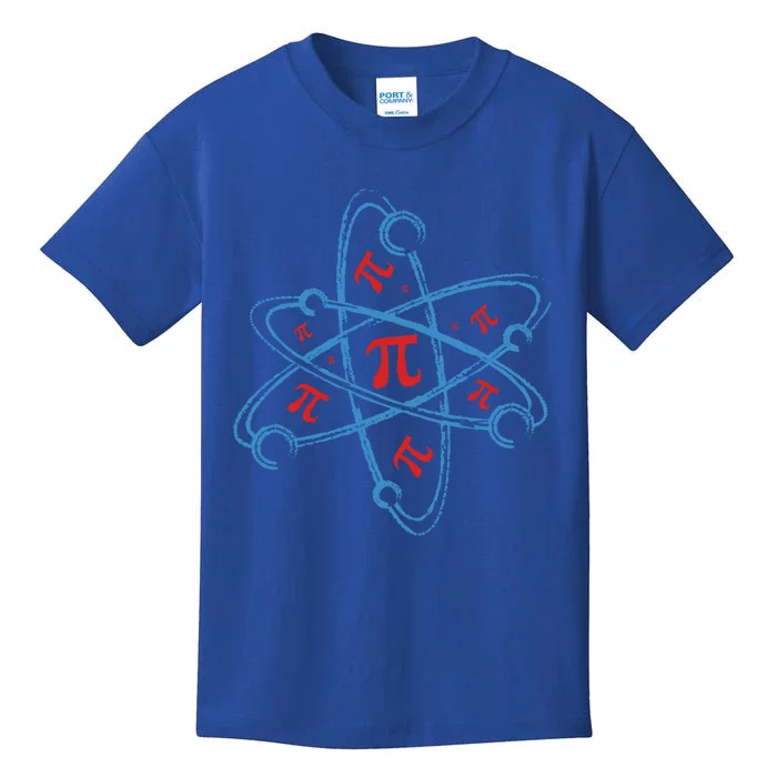 Atom Pi Math Science Stem Gift 3 14 Pi Day Gift Kids T-Shirt