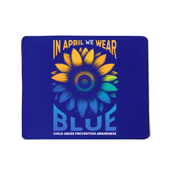 Abuse Prevention Month Awareness Wear The Blue April Gift Mousepad