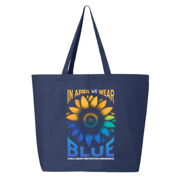 Abuse Prevention Month Awareness Wear The Blue April Gift 25L Jumbo Tote