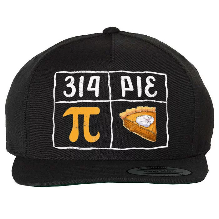 Atom Pi Math Science STEM Gift 3.14 Pi Day Wool Snapback Cap