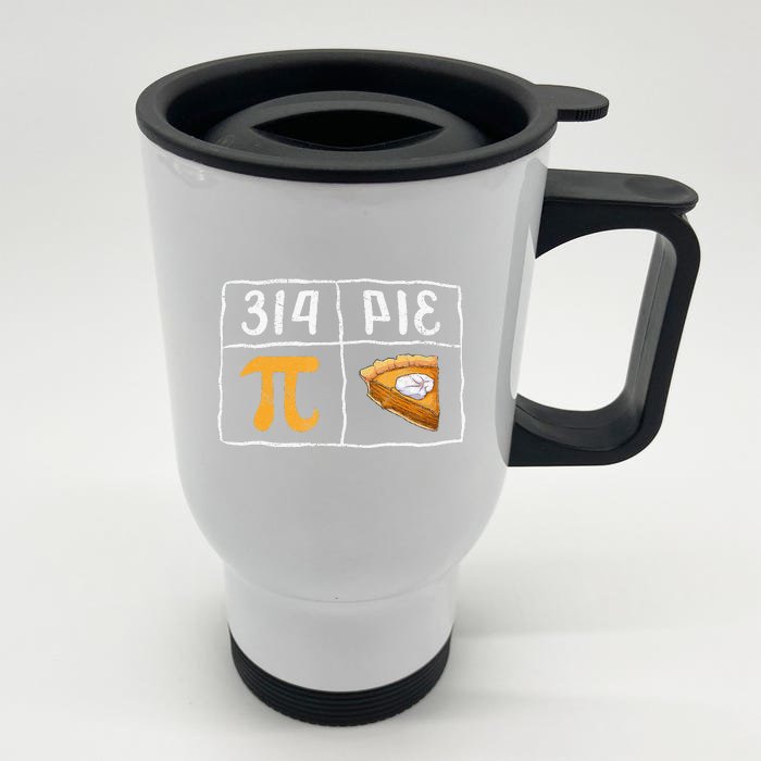 Atom Pi Math Science STEM Gift 3.14 Pi Day Front & Back Stainless Steel Travel Mug