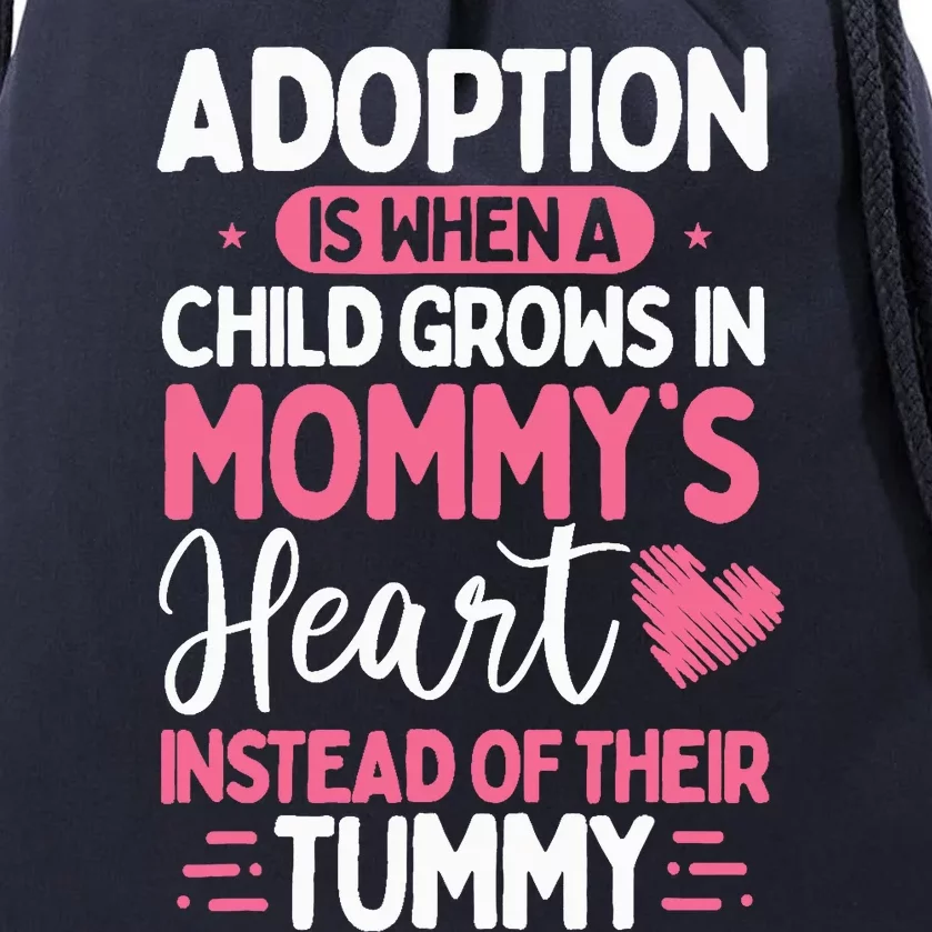 Adopting Parents Mothers Day Mom Foster Mom Adoption Drawstring Bag