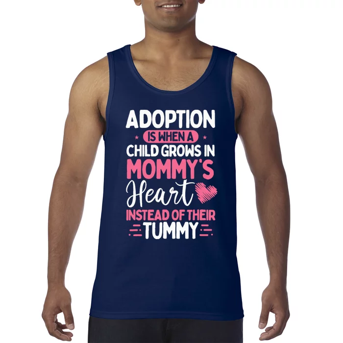 Adopting Parents Mothers Day Mom Foster Mom Adoption Tank Top