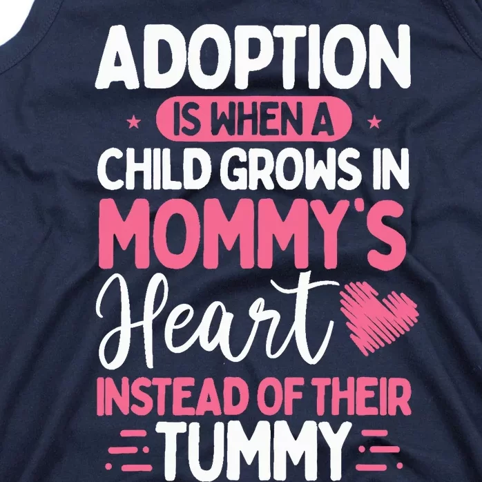 Adopting Parents Mothers Day Mom Foster Mom Adoption Tank Top