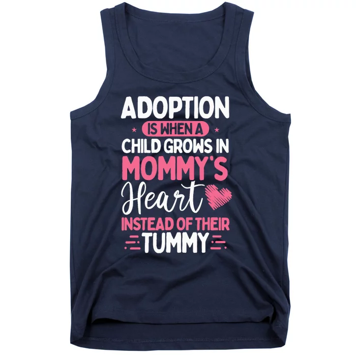 Adopting Parents Mothers Day Mom Foster Mom Adoption Tank Top