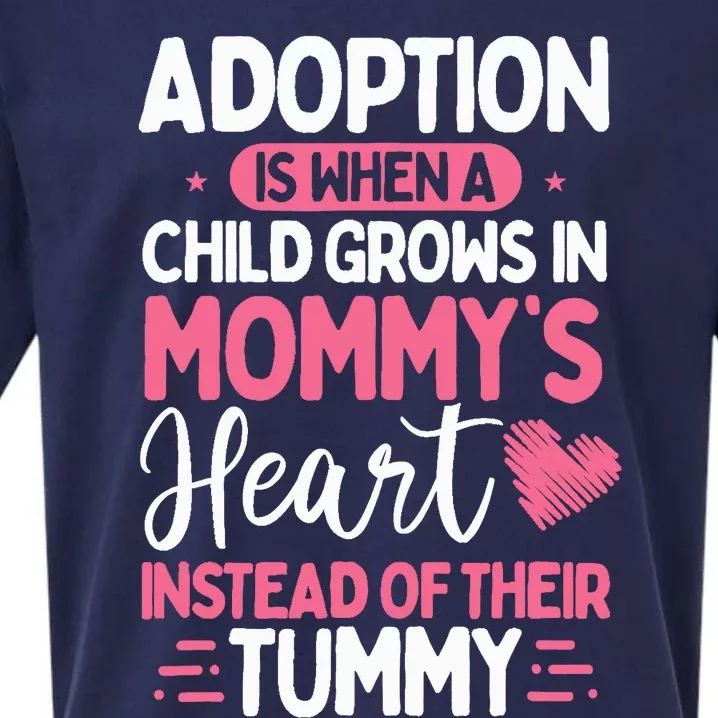 Adopting Parents Mothers Day Mom Foster Mom Adoption Sueded Cloud Jersey T-Shirt