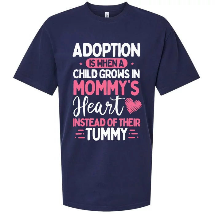 Adopting Parents Mothers Day Mom Foster Mom Adoption Sueded Cloud Jersey T-Shirt