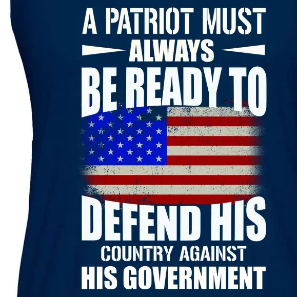 A Patriot Must Always Be Ready To Defend His County Against His Government Ladies Essential Flowy Tank