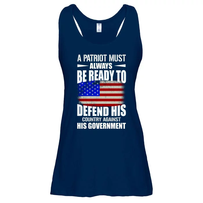 A Patriot Must Always Be Ready To Defend His County Against His Government Ladies Essential Flowy Tank