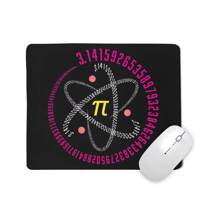 Atom Pi Math Science STEM Gift 3.14 Pi Day Mousepad