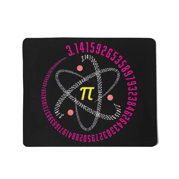 Atom Pi Math Science STEM Gift 3.14 Pi Day Mousepad