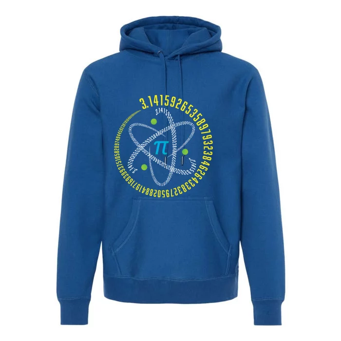 Atom Pi Math Science Stem Gift 3 14 Pi Day Gift Premium Hoodie