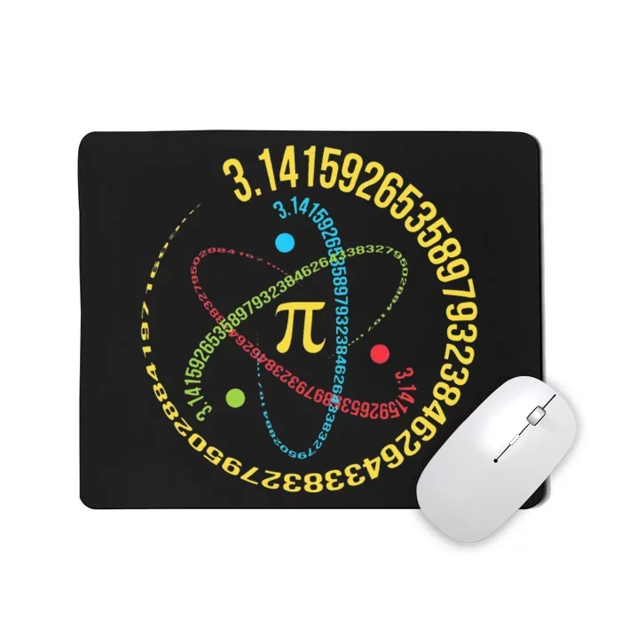 Atom Pi Math Science STEM Gifts 3.14 Pi Day Mousepad