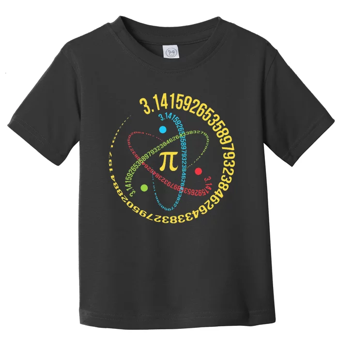 Atom Pi Math Science STEM Gifts 3.14 Pi Day Toddler T-Shirt