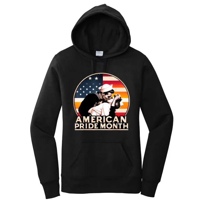 American Pride Month Women's Pullover Hoodie