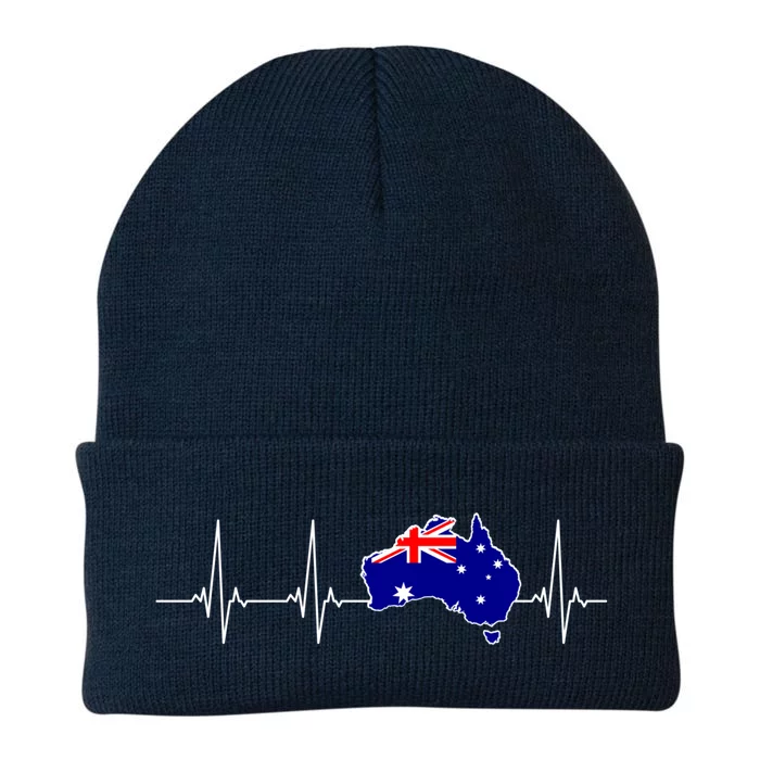 Australia Pulse Map Flag Meaningful Gift Knit Cap Winter Beanie