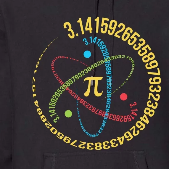 ATOM PI MATH SCIENCE Premium Hoodie