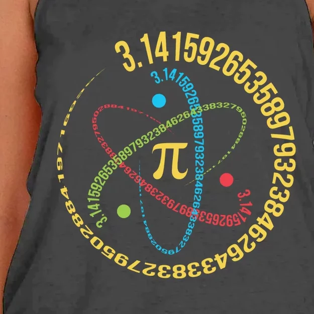 ATOM PI MATH SCIENCE Women's Knotted Racerback Tank