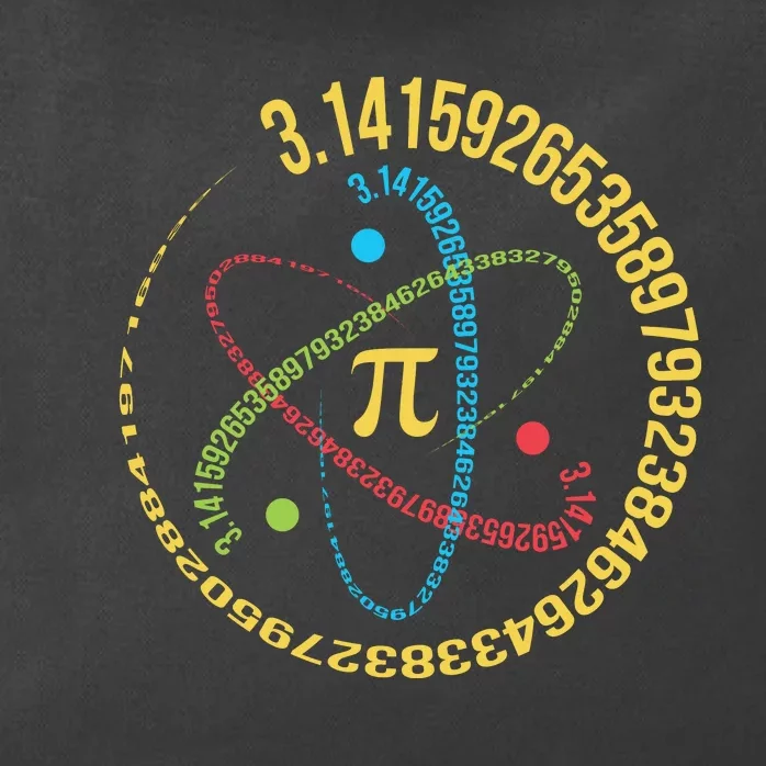 ATOM PI MATH SCIENCE Zip Tote Bag