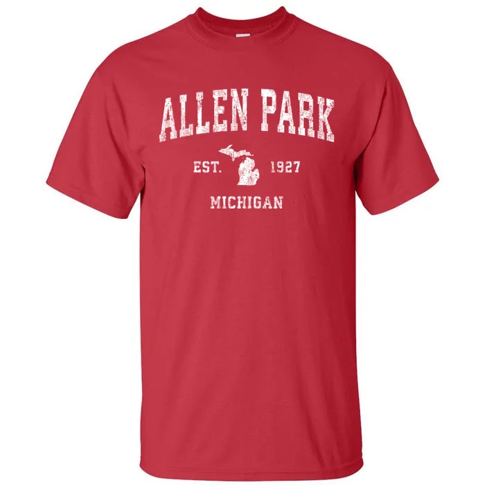 Allen Park Michigan Mi Vintage Sports Tall T-Shirt