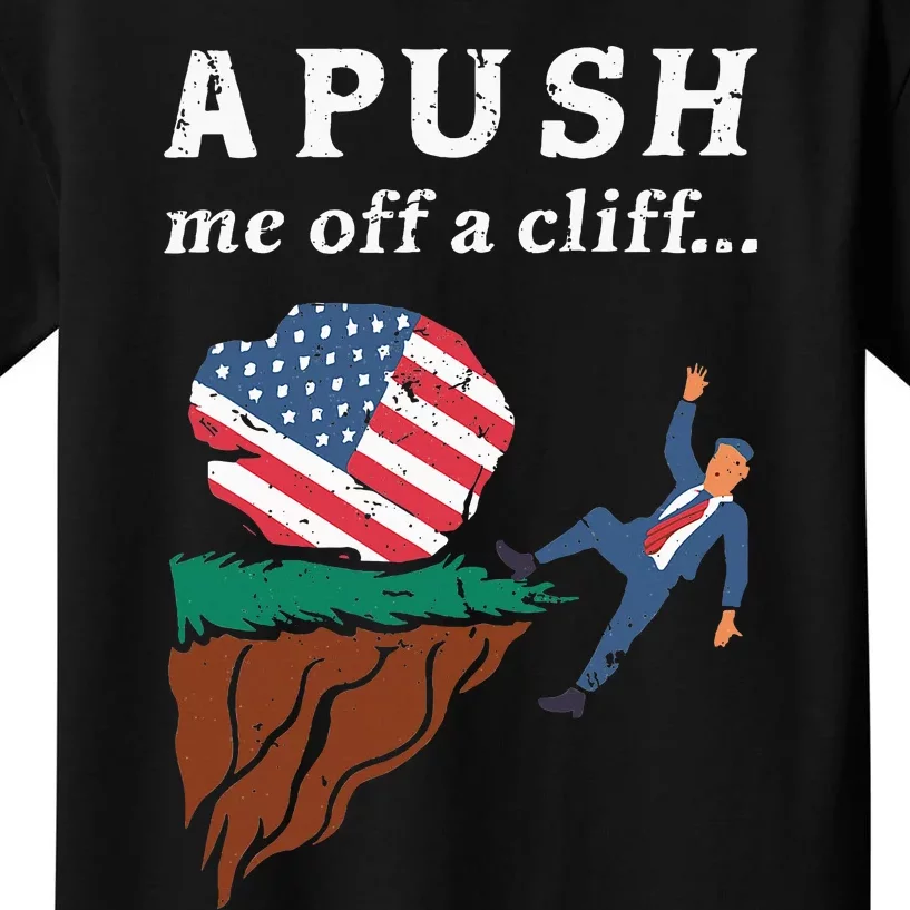 A Push Me Off A Cliff 2024 Funny Ap Exam Kids T-Shirt