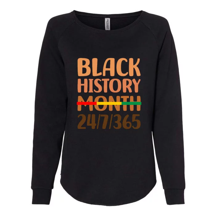 African Pride Melanin For Black History Month 24/7/365 Womens California Wash Sweatshirt