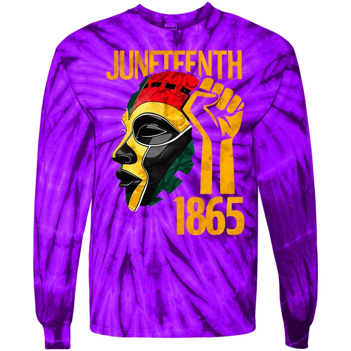 African Print Masks Juneteenth Independence Celebration 1865 Tie-Dye Long Sleeve Shirt