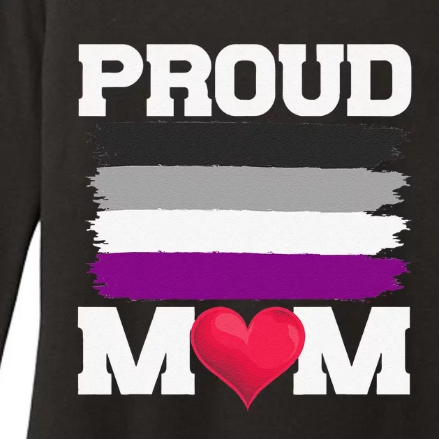 Asexual Proud Mom Asexuality Flag Queer LGBTQ Pride LGBT Womens CVC Long Sleeve Shirt