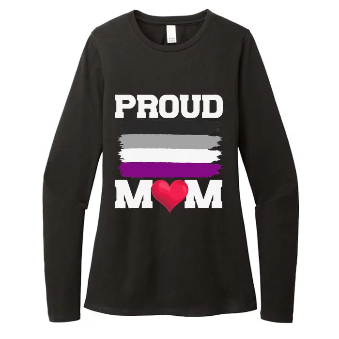 Asexual Proud Mom Asexuality Flag Queer LGBTQ Pride LGBT Womens CVC Long Sleeve Shirt