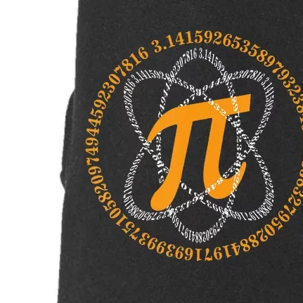 Atom PI Math Geek Science Lover Pi Day Doggie 3-End Fleece Hoodie