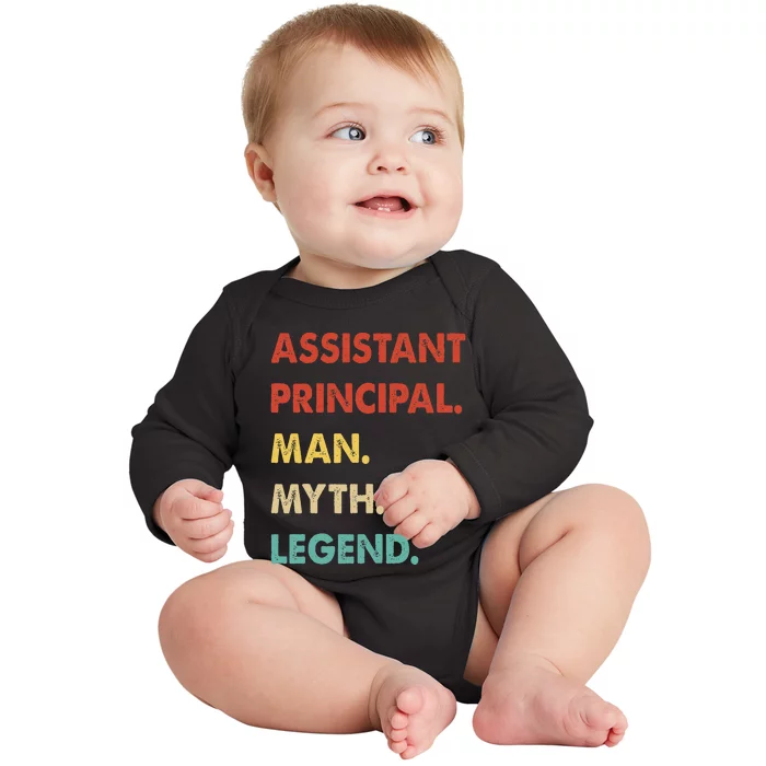 Assistant Principal Man Myth Legend Baby Long Sleeve Bodysuit