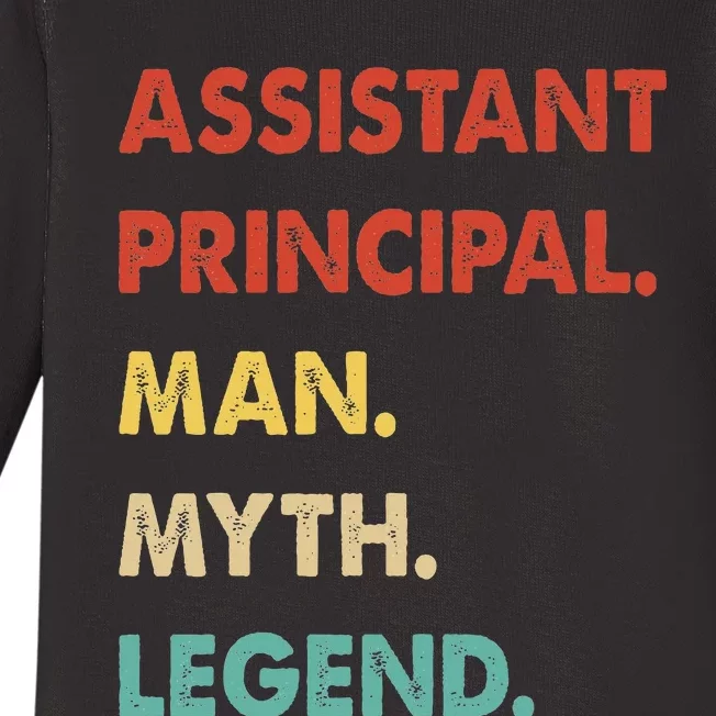 Assistant Principal Man Myth Legend Baby Long Sleeve Bodysuit