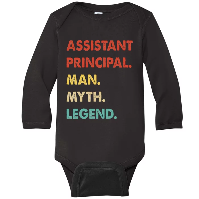 Assistant Principal Man Myth Legend Baby Long Sleeve Bodysuit