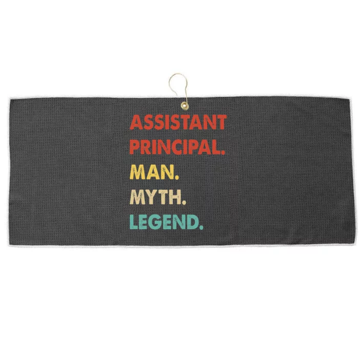 Assistant Principal Man Myth Legend Large Microfiber Waffle Golf Towel